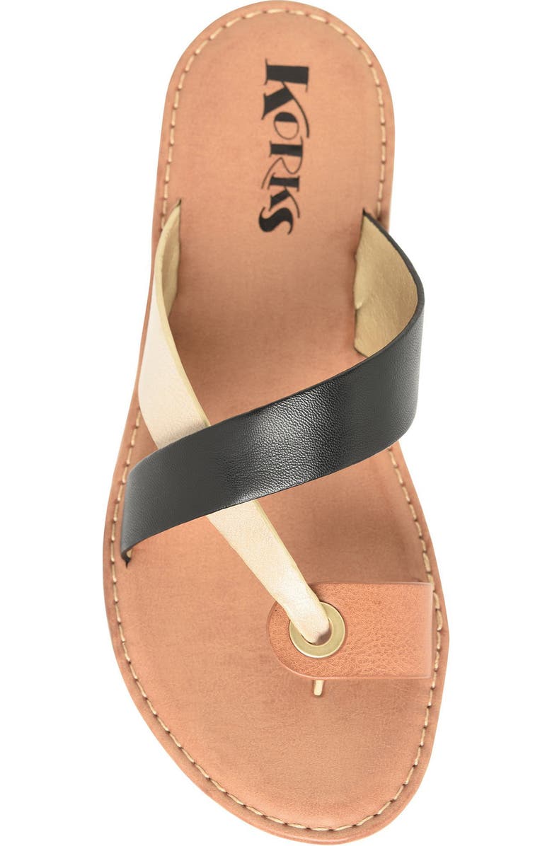 KORKS Catarina Sandal, Alternate, color, Black/ Natural