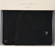 AllSaints Fuzzy Beanie & Scarf Gift Set