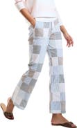 Cynthia Rowley Seersucker Cropped Trouser