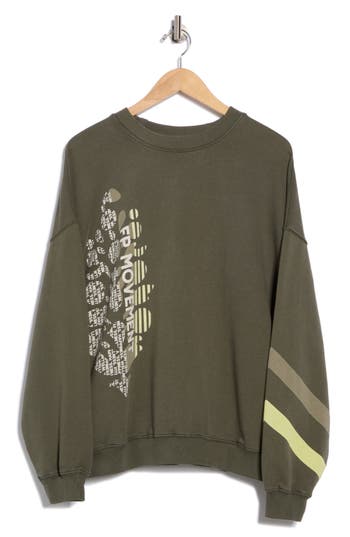 Free People Fp Movement All Star Oversize Graphic Sweatshirt In Red