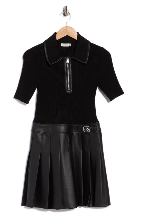 Linnie Mixed Media Minidress
