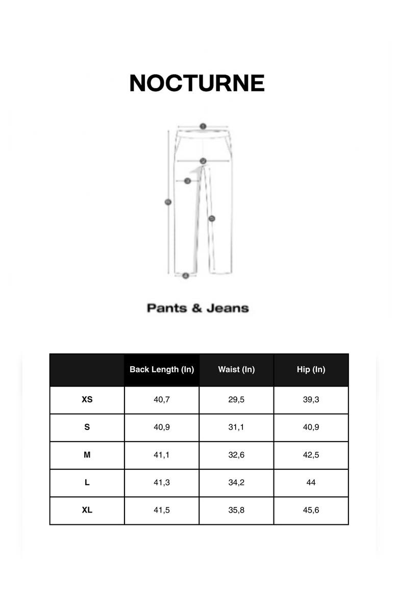 Nocturne Cut-Out Waist Wide-Leg Pants, Alternate, color, Black