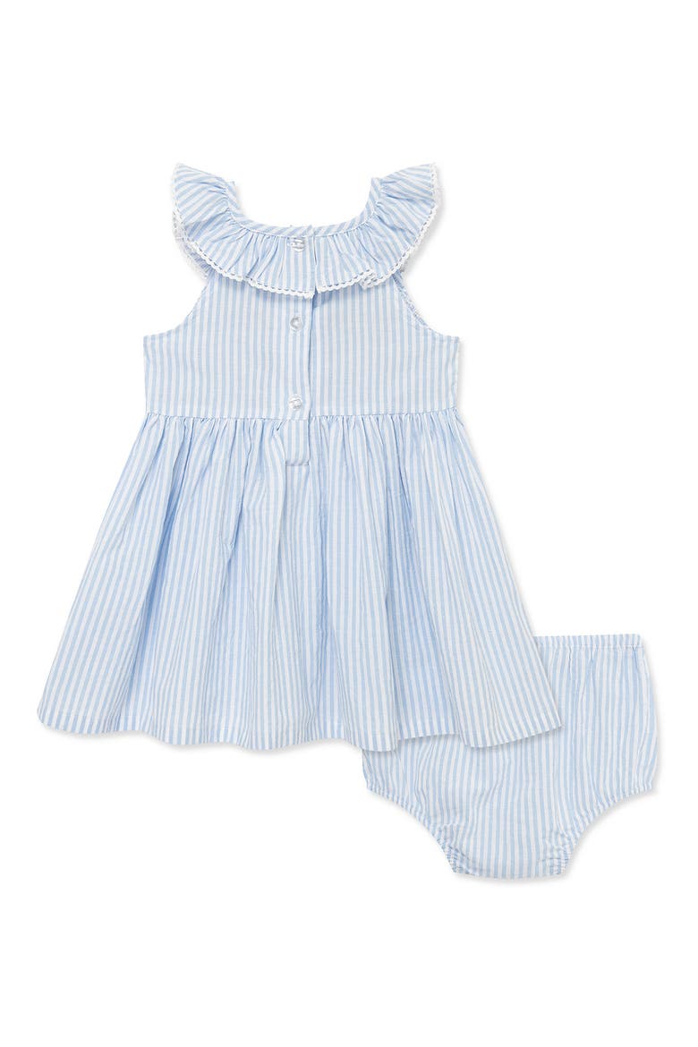 Floral Smocked Sundress & Bloomers Set, Alternate, color, BLUE