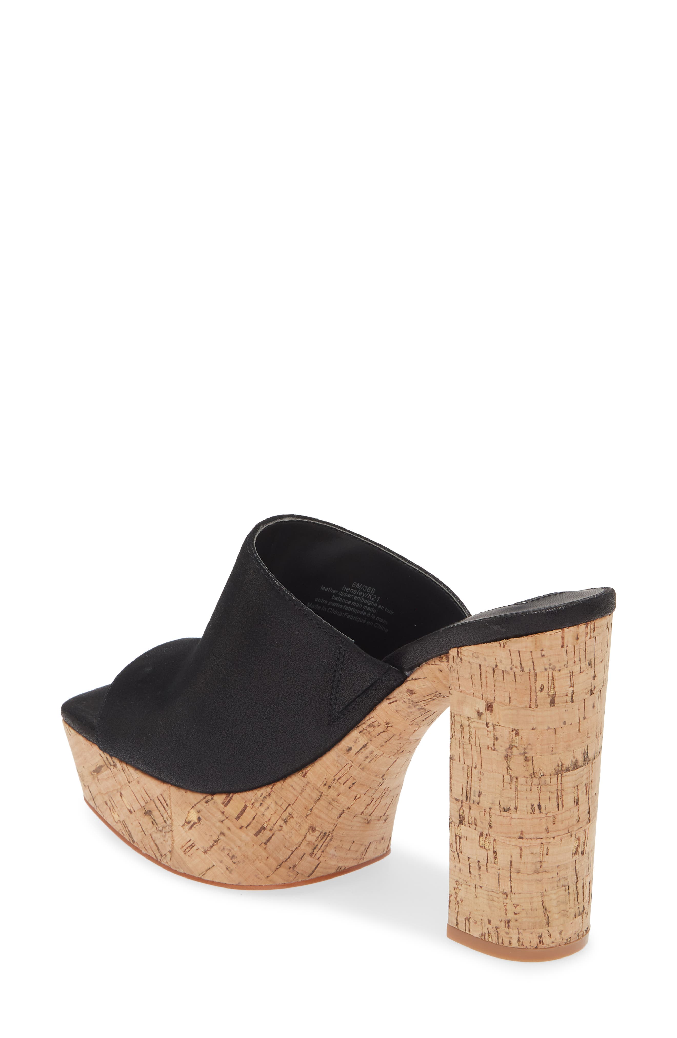 KARL LAGERFELD PARIS Hensley Platform Sandal, Alternate, color, Black