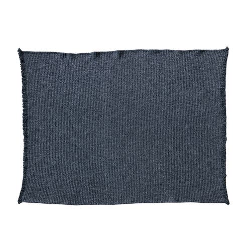 Storied Home Stonewashed Bouclé Cotton Blend Throw, Charcoal In Gray