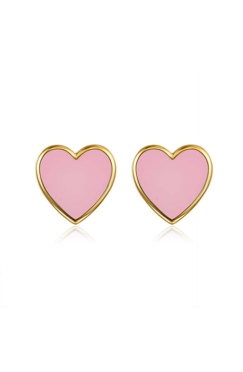 Anna Zuckerman Petit Love Studs in Pink, Main, color, Pink