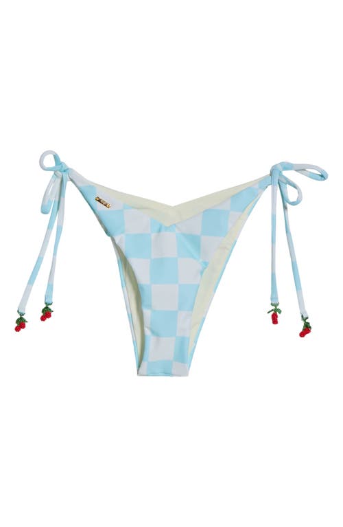 Maaji Sunshine Reversible V-cut Bikini Bottoms In Blue