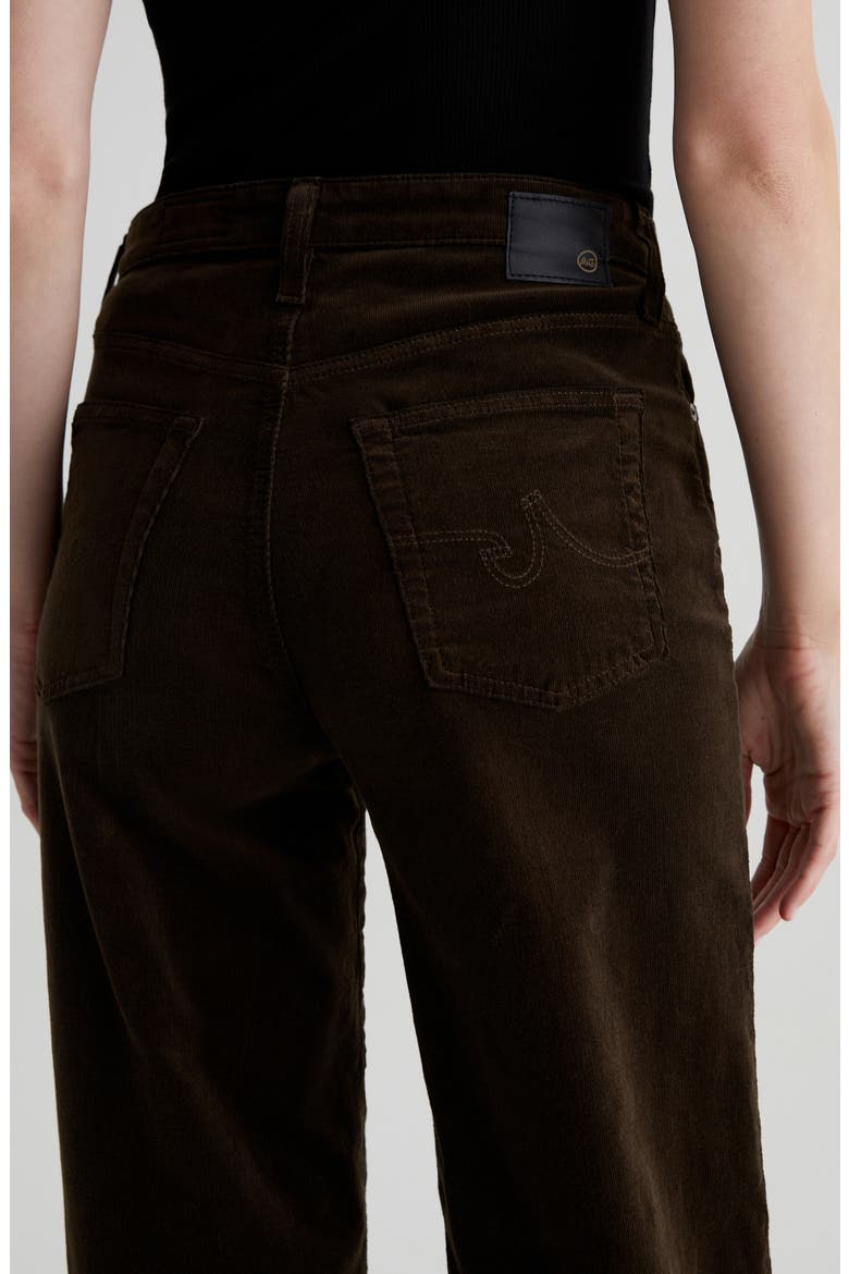Kora High Waist Wide Leg Corduroy Jeans, Alternate, color, RICH UMBER
