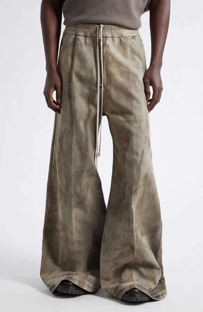 Rick Owens Bela Denim Wide Leg Pants, Main, color, Dust