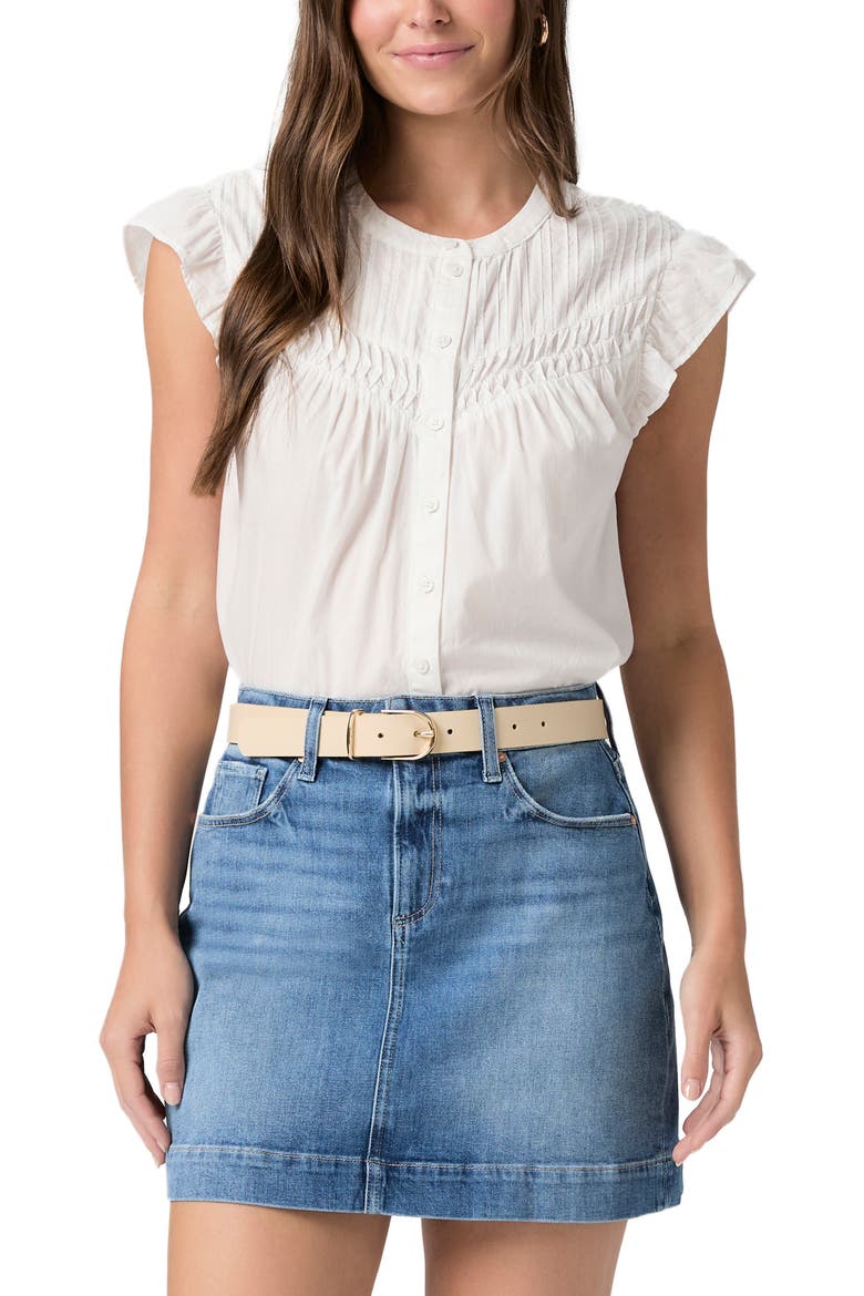 Janelle Denim Skirt, Alternate, color, ROCK SHOW