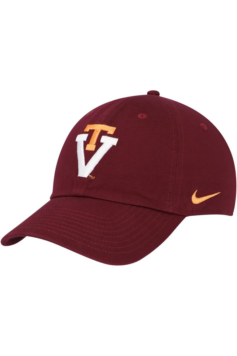 Unisex Nike Maroon Virginia Tech Hokies Heritage86 Logo Performance Adjustable Hat, Main, color, Maroon
