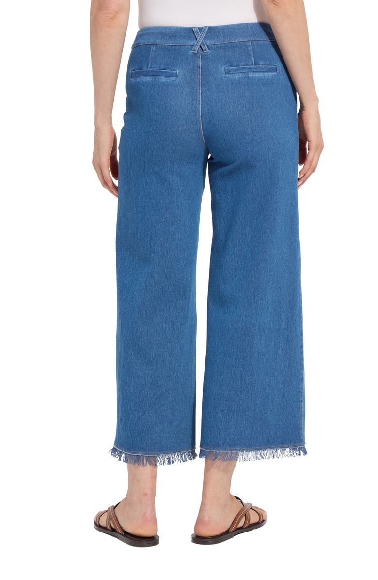 Lysse Liloh High Waist Ankle Wide Leg Denim Pants, Alternate, color, 