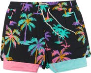 Party Pants Funky Palms Sport Swim Trunks