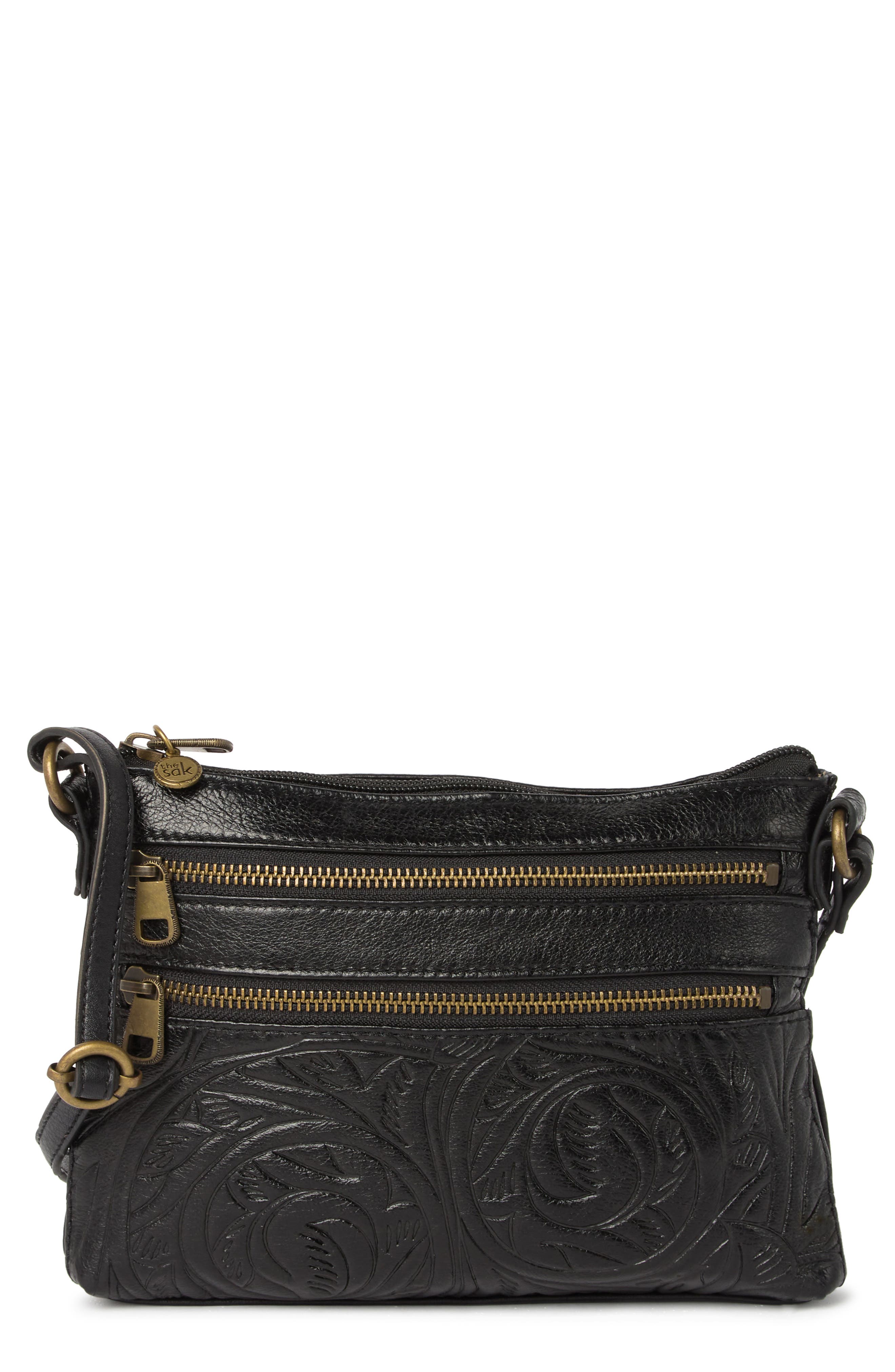 The Sak Reseda Leather Mini Crossbody, Main, color, 