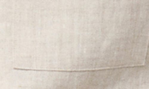 Mango Linen Overshirt With Pockets In Sand