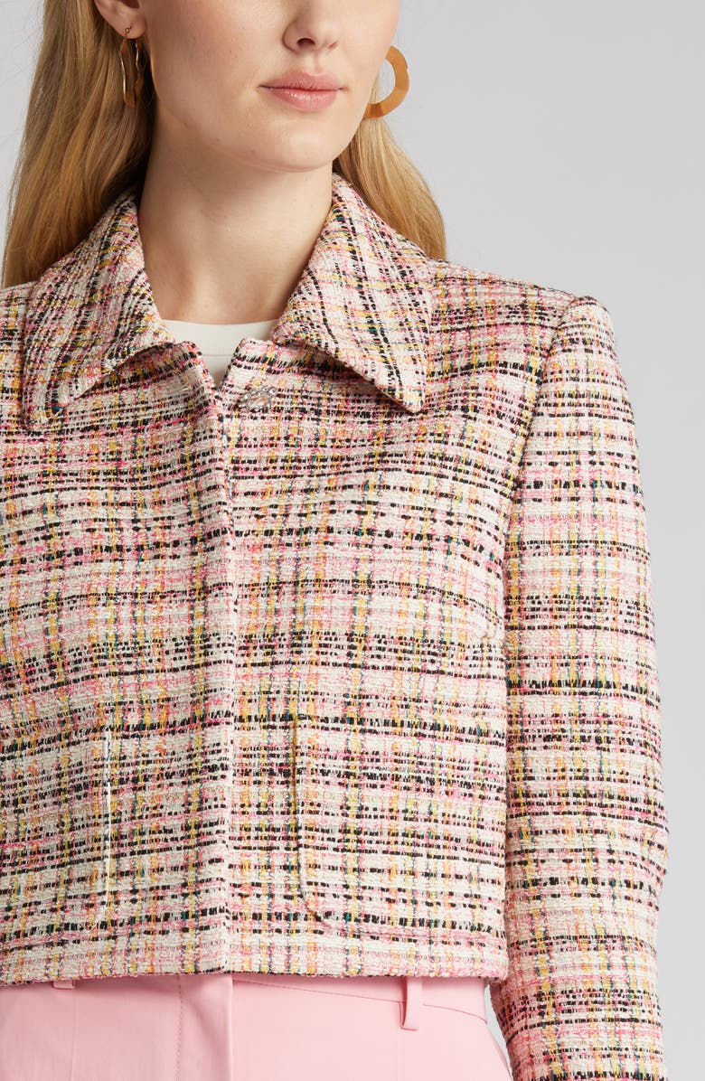 BOSS Jappa Tweed Crop Jacket, Alternate, color, 