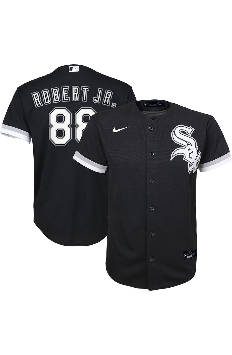 Nike Youth Nike Luis Robert Black Chicago White Sox Alternate Replica Player Jersey, Main, color, 