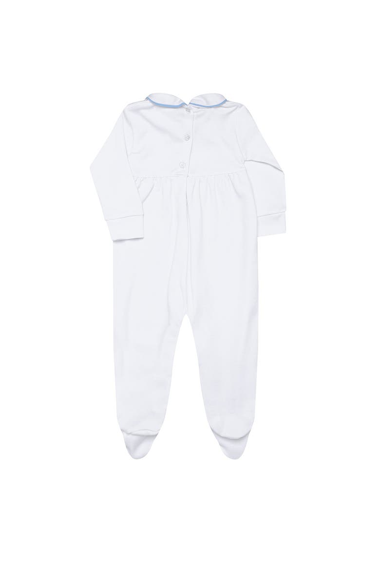 Nella Smocked Boy Footie - Baby, Alternate, color, Blue