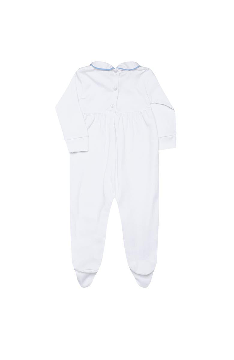 Nellapima Nella Smocked Boy Footie - Baby, Alternate, color, Blue