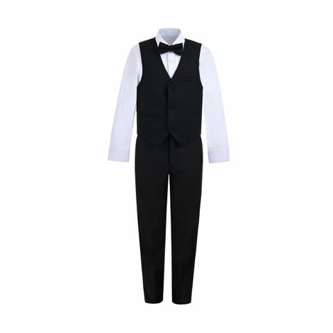 Serge Formal Vest & Bow Tie Suit