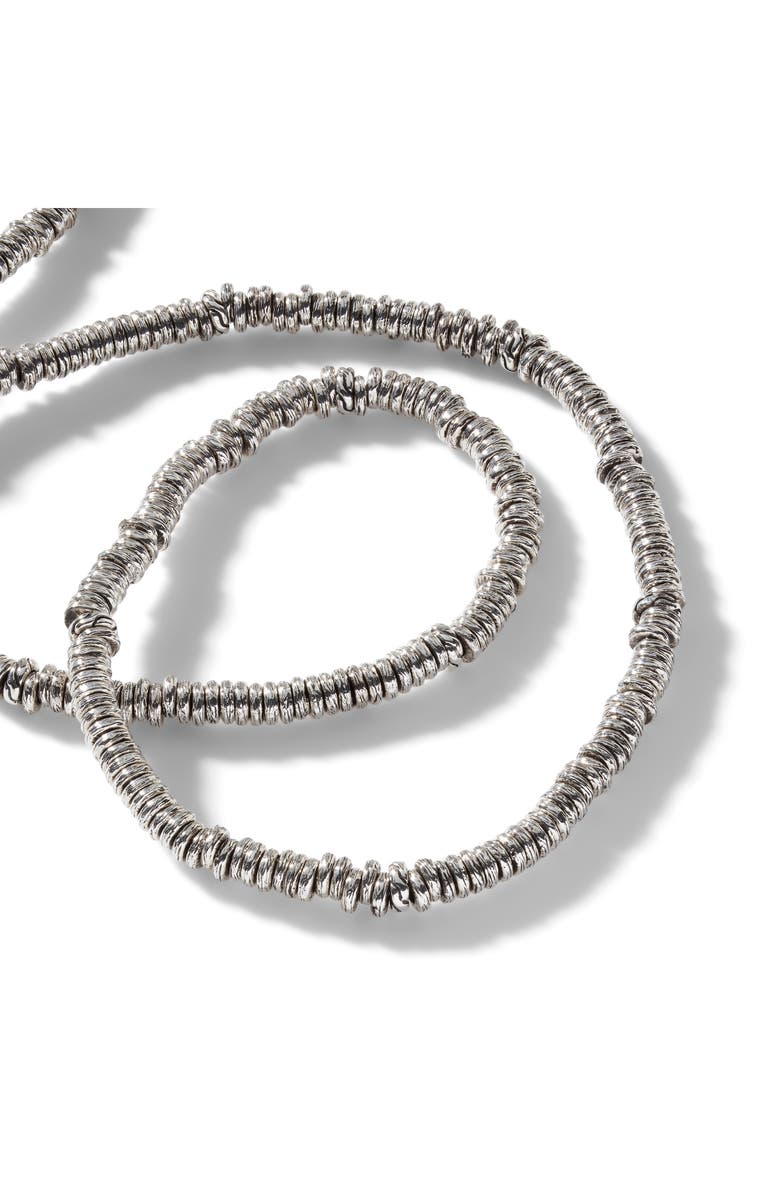 John Hardy Heishi Sterling Silver Beaded Necklace, Alternate, color,