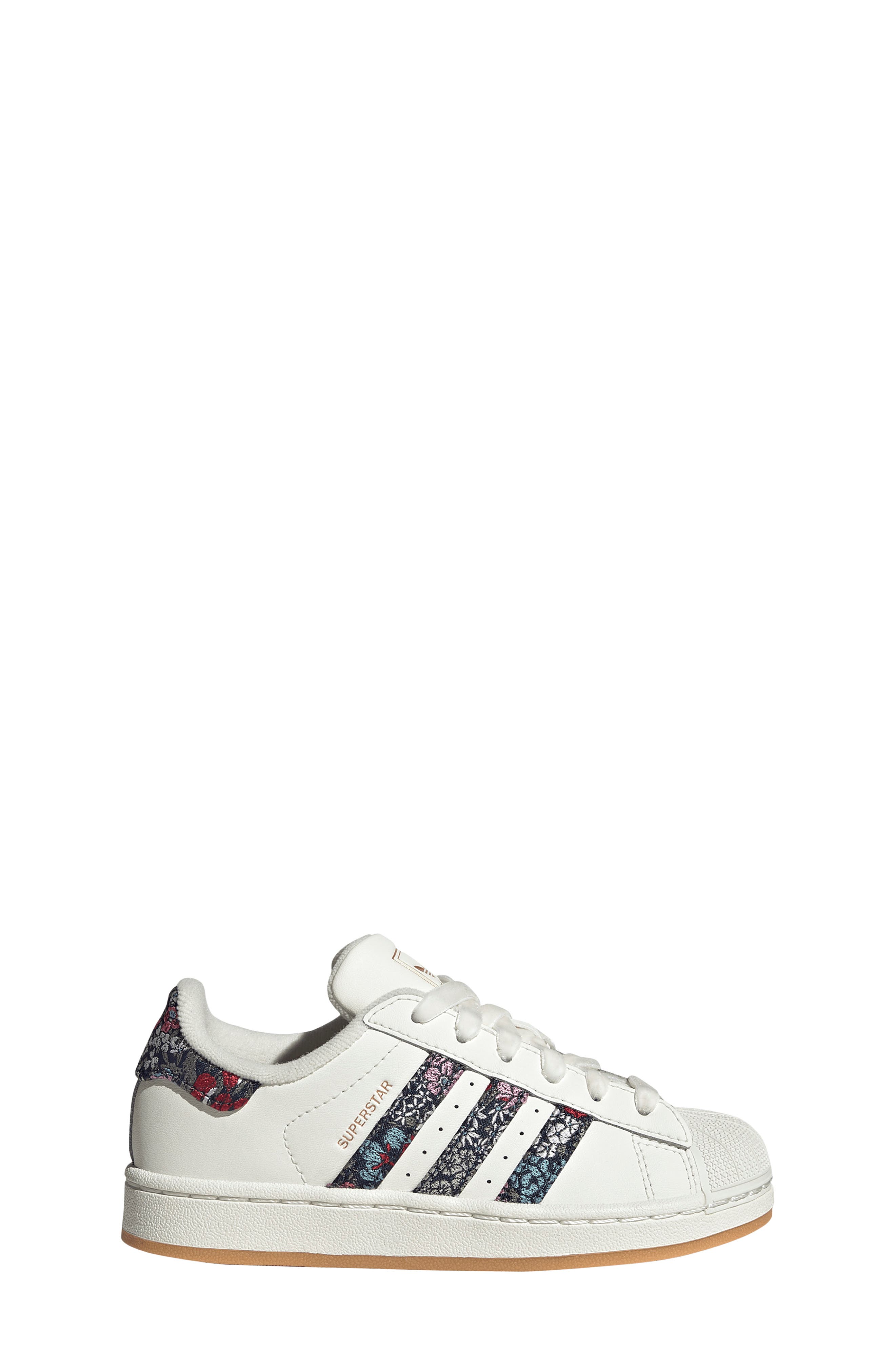 Kids' Superstar Sneaker, Alternate, color, OFF WHITE/ DUAL MAGENTA/ GUM 3