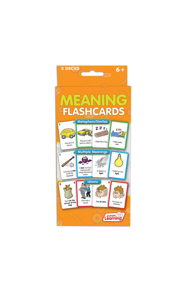 Junior Learning Meaning Flashcards, Alternate, color, Multicolored