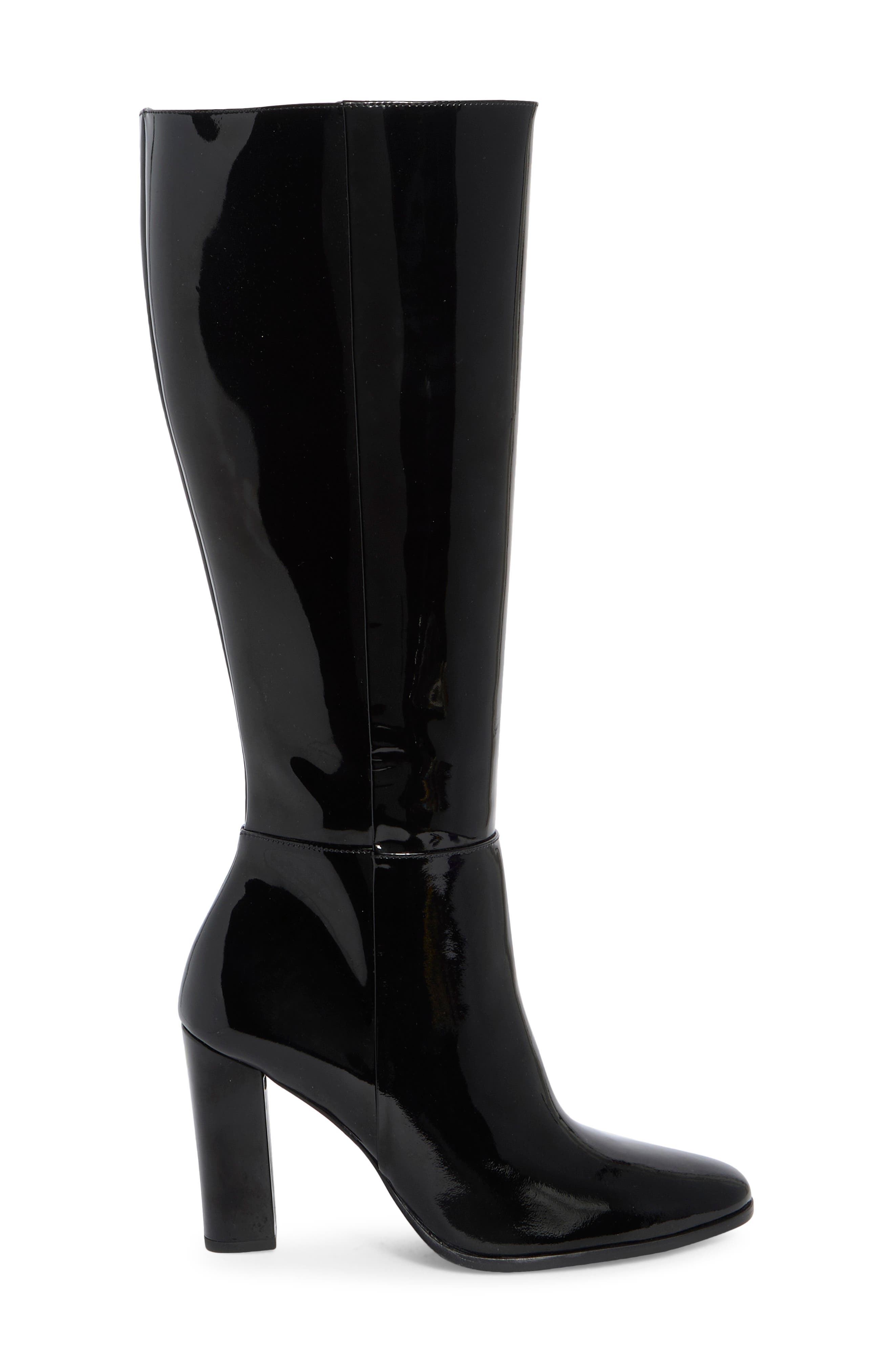 Aurelie Knee High Boot, Alternate, color, BLACK PATENT