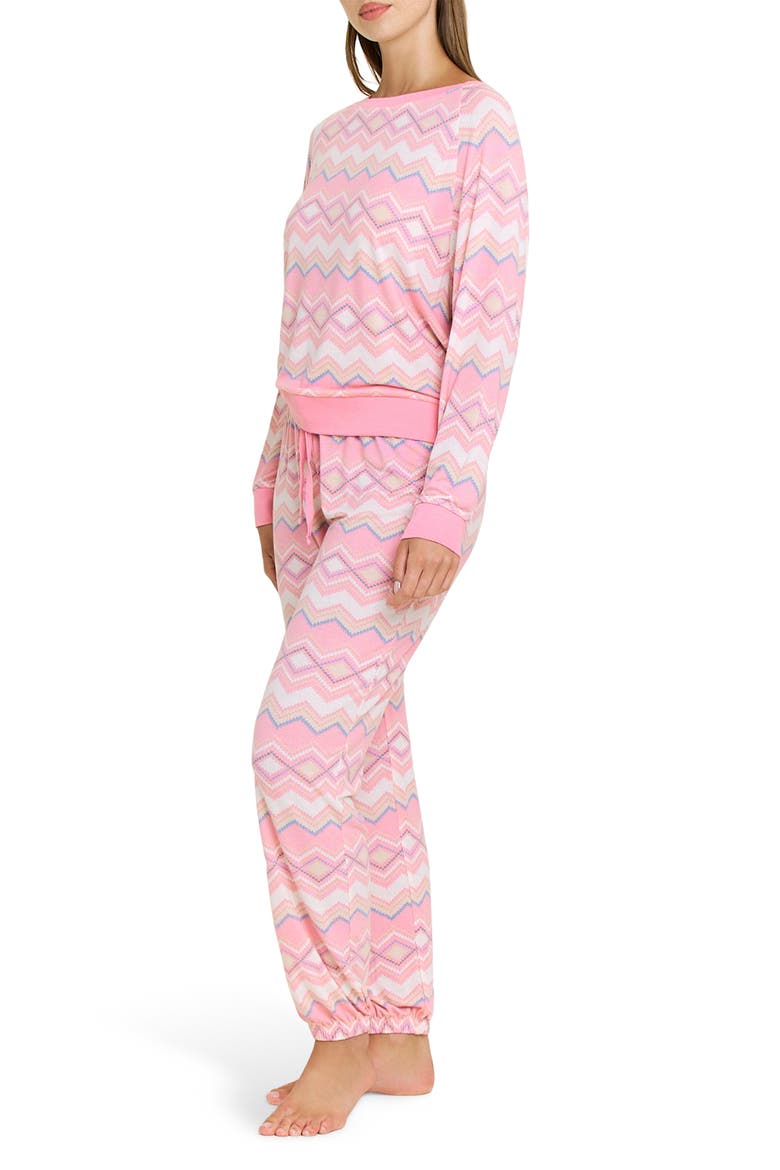 Star Seeker Brushed Jersey Pajamas, Alternate, color, PALOMA FAIRISLE