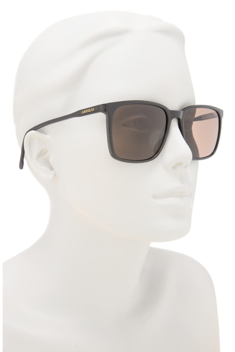 55mm Polarized Rectangle Sunglasses, Alternate, color, 0807-70