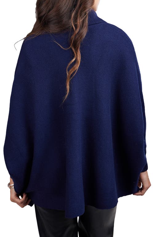 Saachi Oversize Ribbed Knit Cardigan In Navy