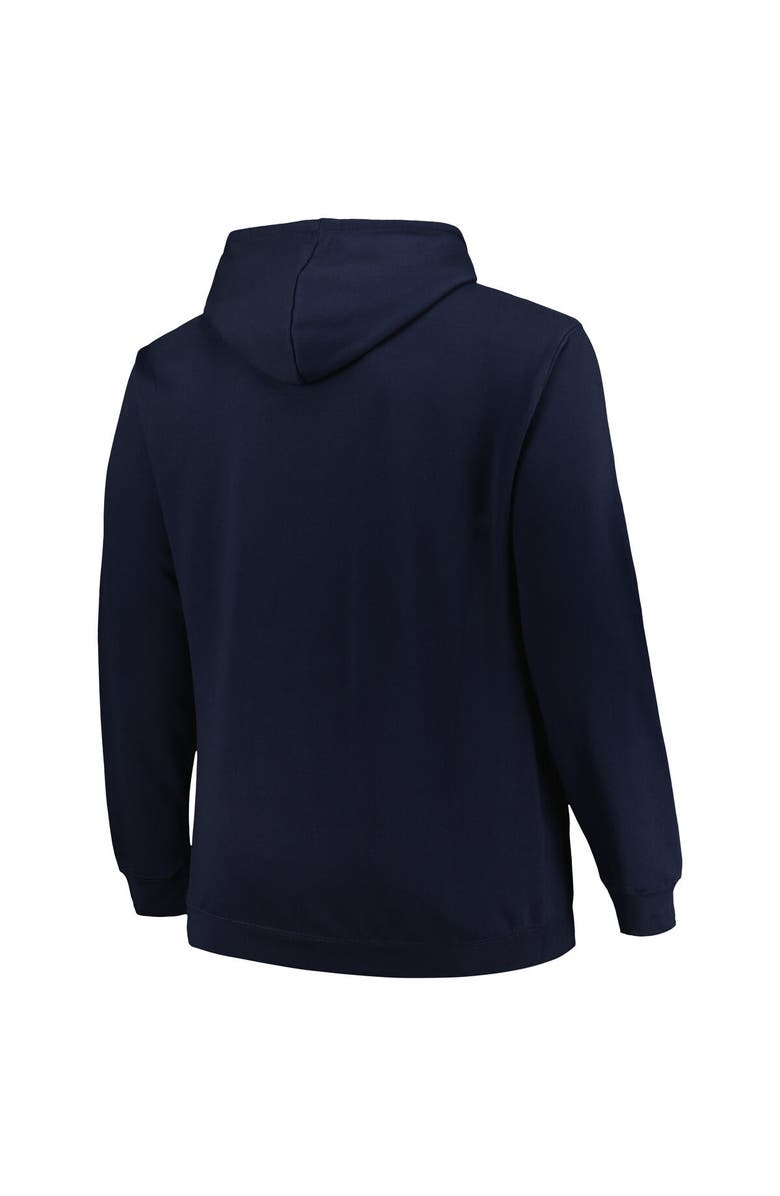 PROFILE Men's Profile Navy Nashville Predators Big & Tall Arch Over Logo Pullover Hoodie, Alternate, color, 