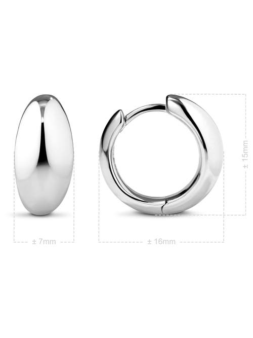 Devata Dome Hoop Earrings In Metallic
