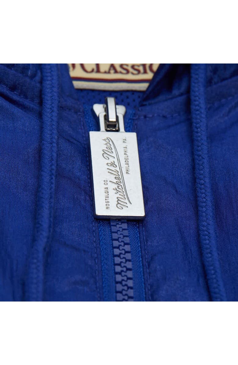 Mitchell & Ness Men's Mitchell & Ness Blue Dallas Mavericks Playmaker Full-Zip Hooded Windbreaker Jacket, Alternate, color, Blue