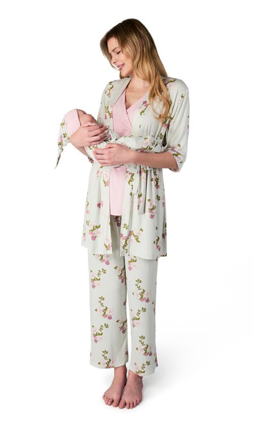 Everly Grey Women's  Analise During & After 5-piece Maternity/nursing Sleep Set In Gray