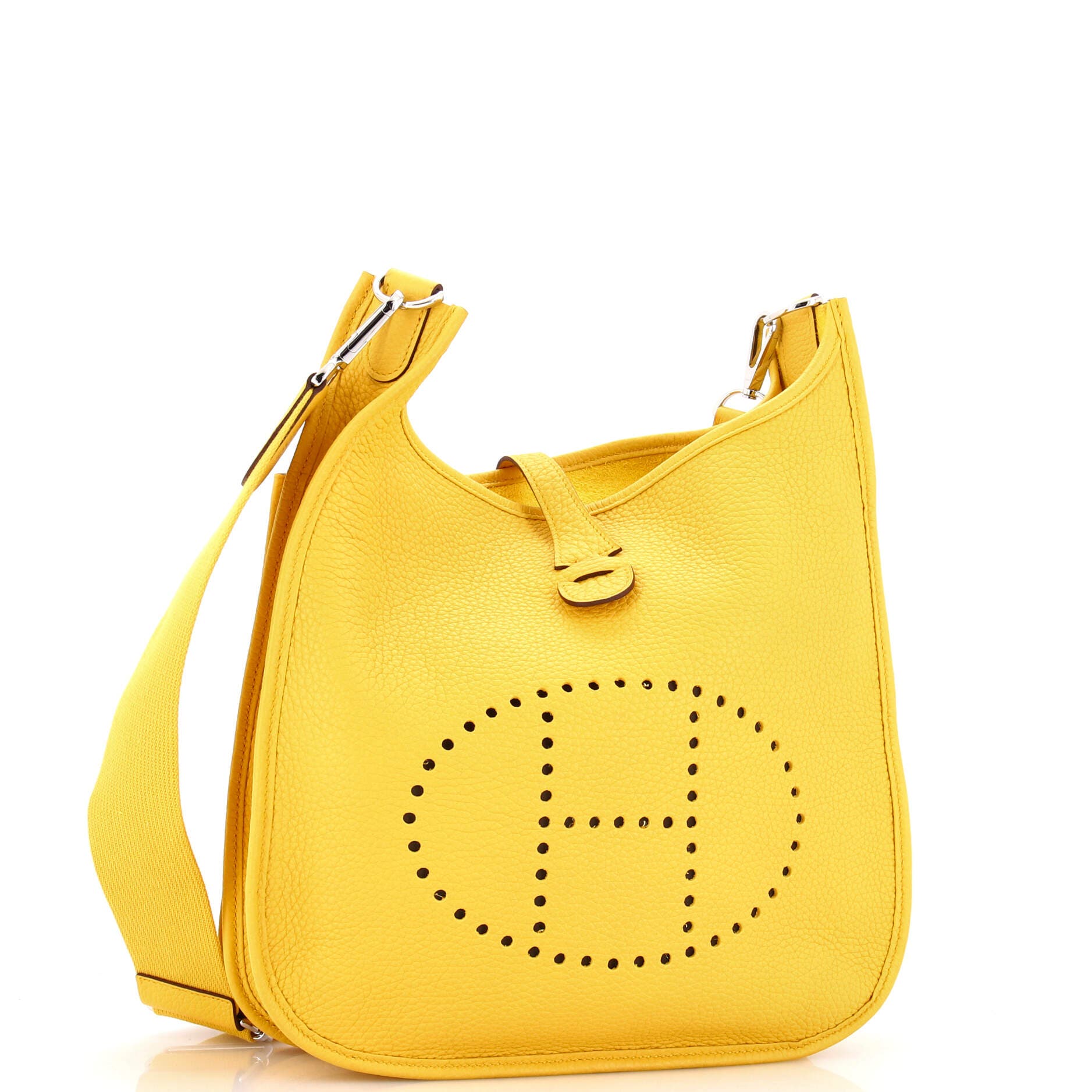 Pre-Owned Hermes Evelyne Bag Gen III Clemence PM, Alternate, color, Sun