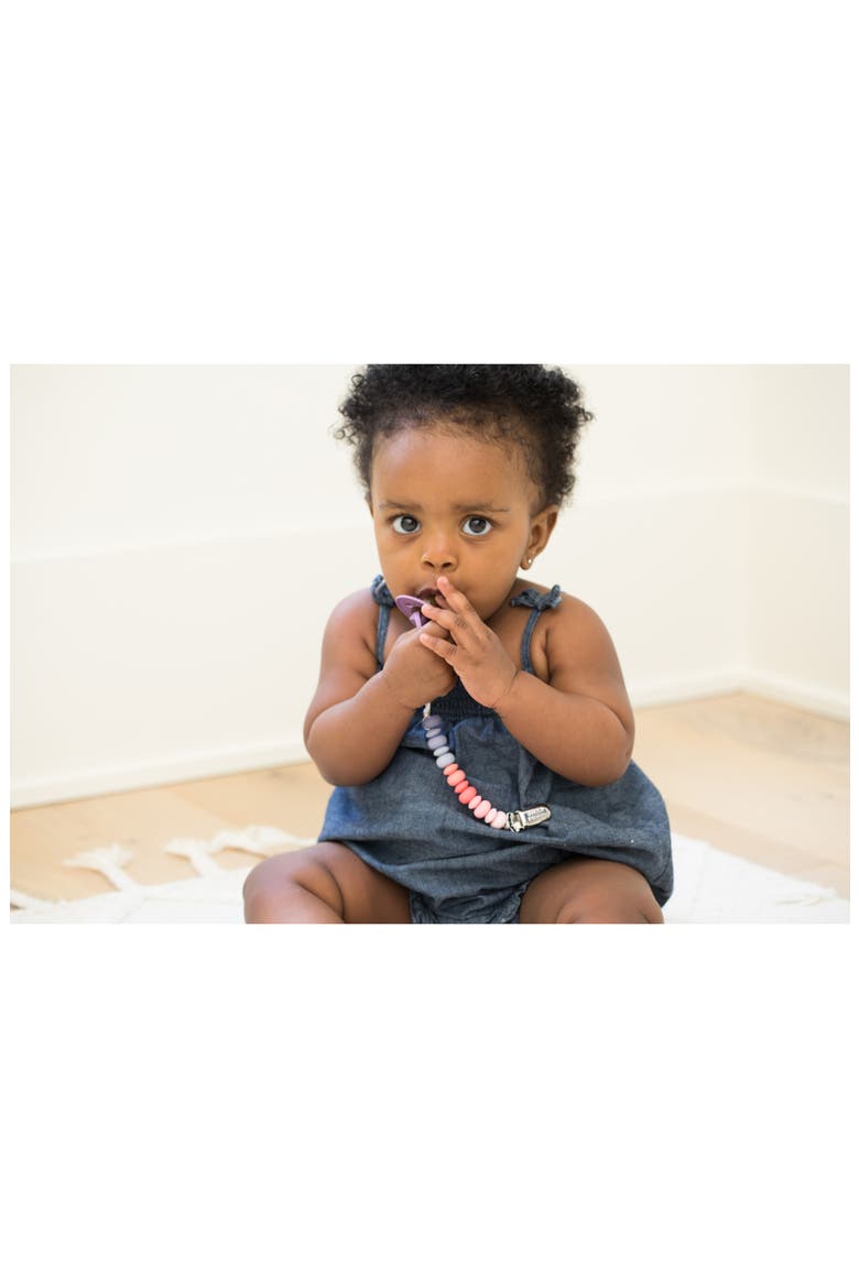 Silicone Bead Pacifier Clip, Alternate, color, MULTI