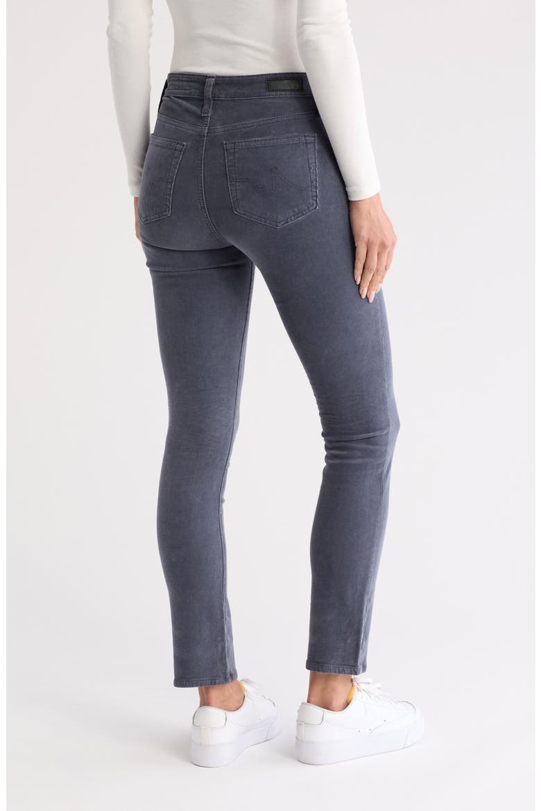 Mari High Waist Slim Ankle Straight Leg Corduroy Pants, Alternate, color, 1 YEAR SULFUR BLUE EXPRESS