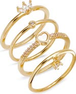 Nordstrom Demi Fine Delicate Set of 4 Stacking Rings
