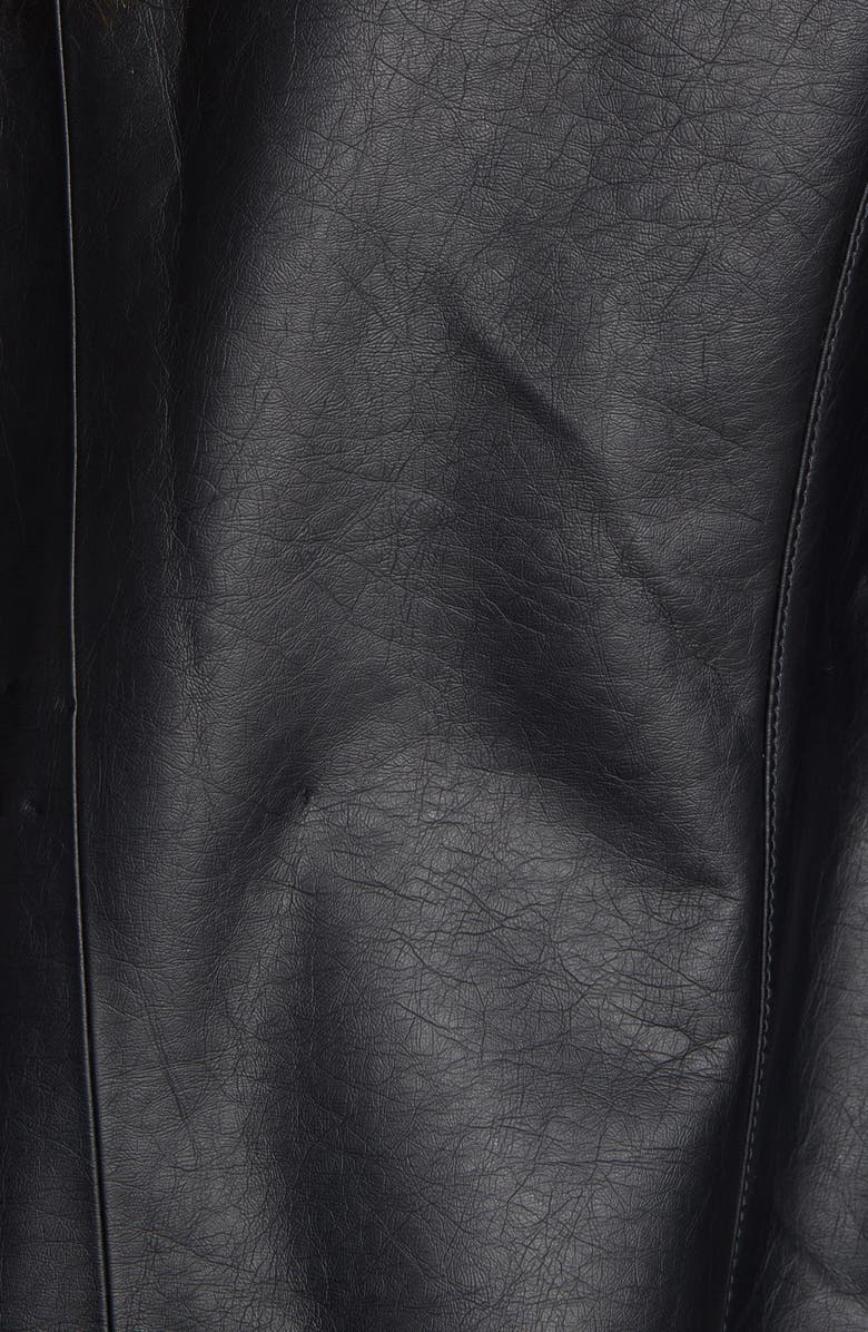 Caslon<sup>®</sup> Faux Leather & Faux Fur Moto Jacket, Alternate, color,