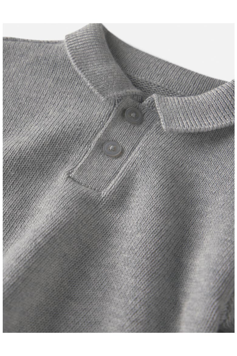 Organic Cotton Polo Sweater, Alternate, color, LP GREY