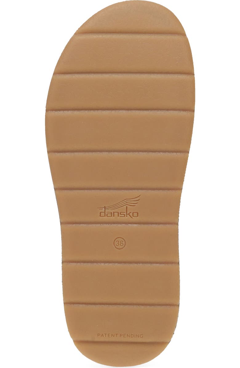 Dansko Bridget Platform Wedge Slide Sandal, Alternate, color, Honey Distressed