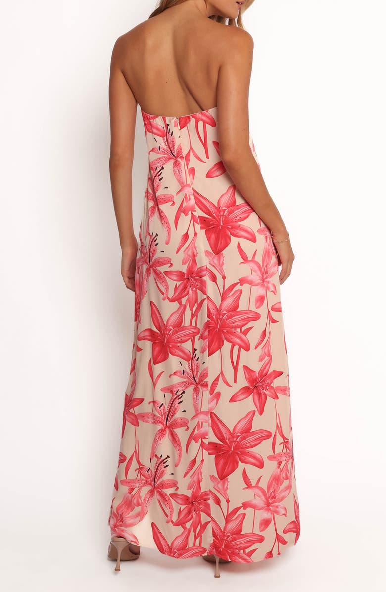 Petal & Pup Lani Floral Strapless Maxi Dress, Alternate, color, Pink Floral