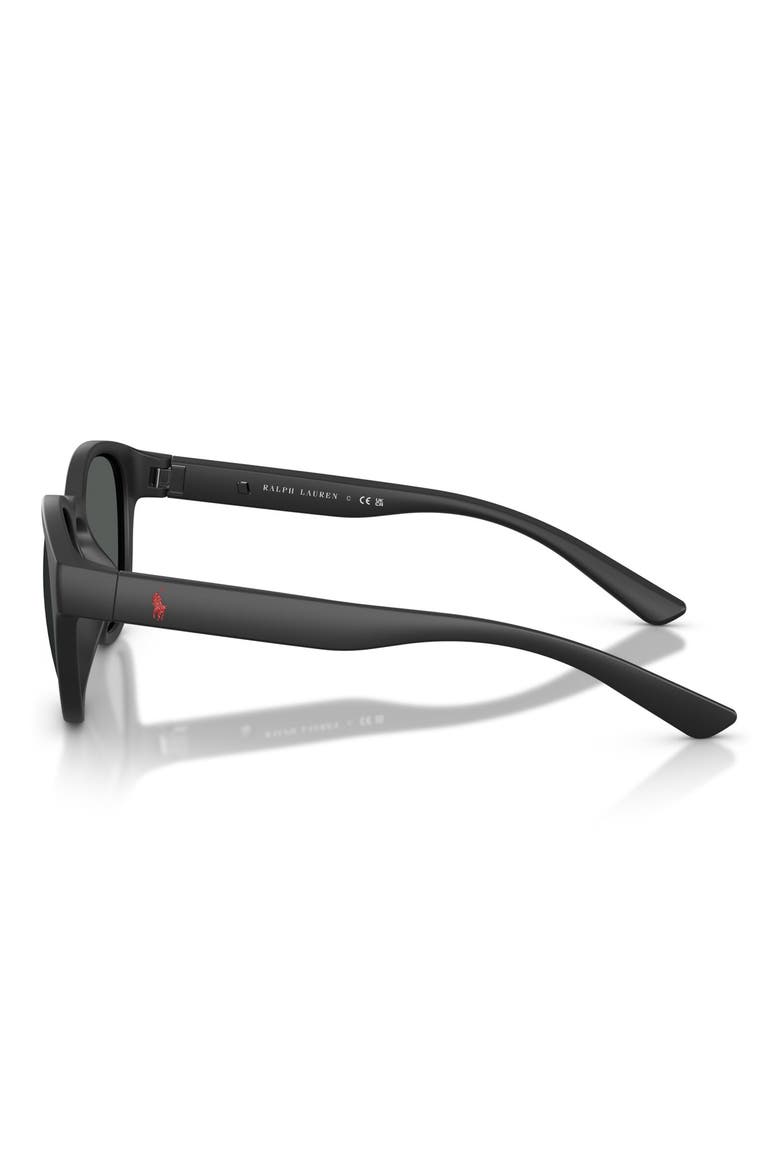 51mm Phantos Sunglasses, Alternate, color, MATTE BLACK / DARK GREY