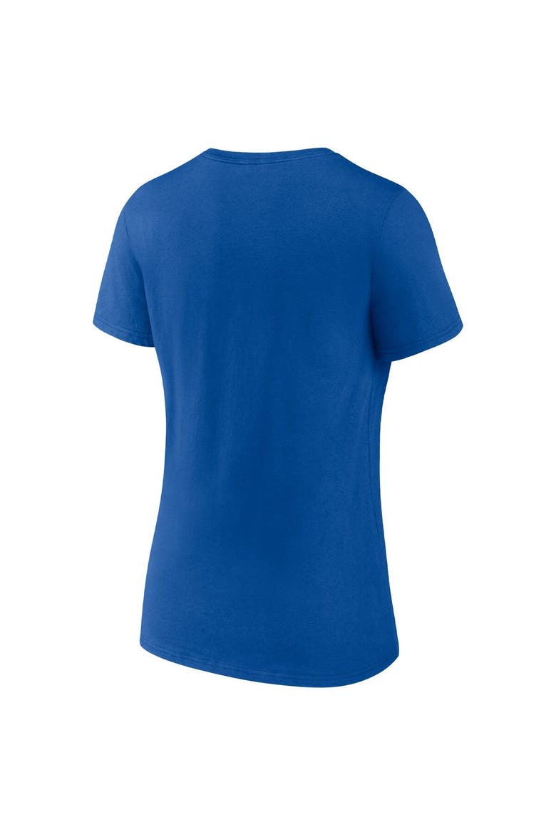Women's Fanatics Branded Blue Dallas Mavericks Hometown Collection All In V-Neck T-Shirt, Alternate, color, Blue