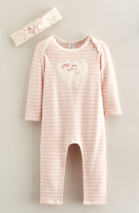 Appliqué Romper & Bow Headband Set (Baby)