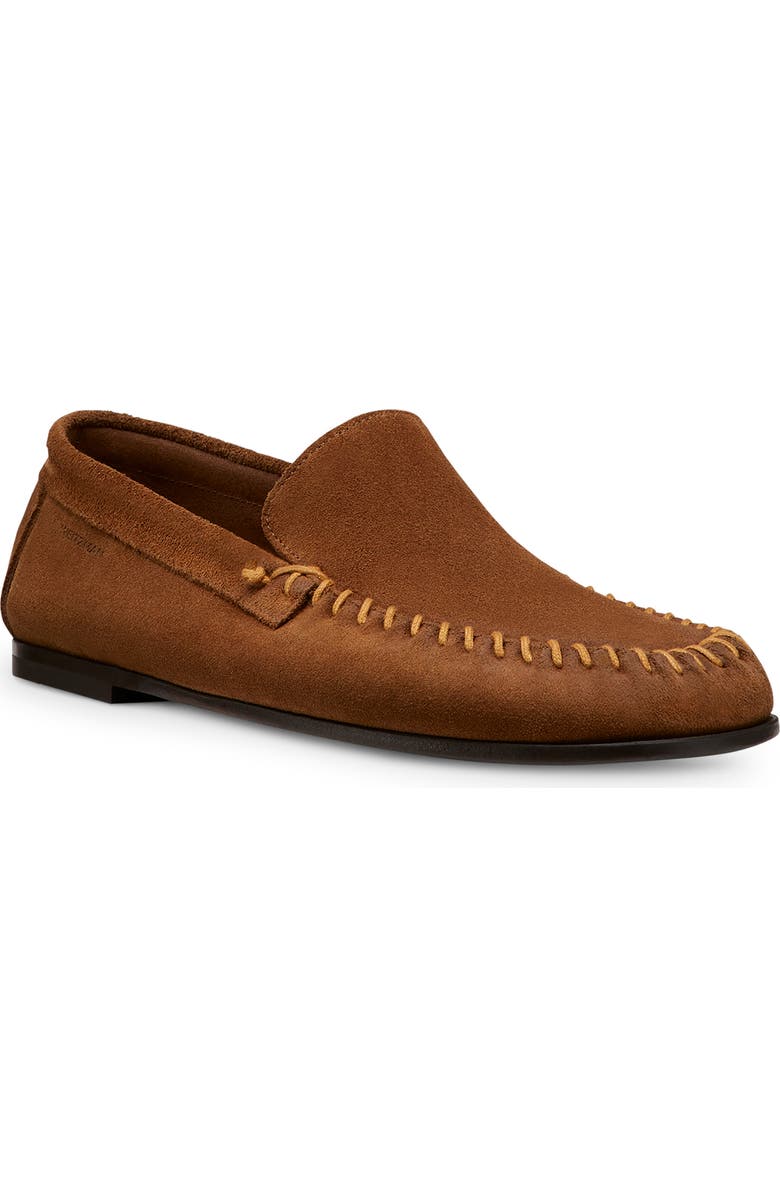 Stuart Weitzman Montauk Venetian Moc Toe Loafer, Main, color, Tan