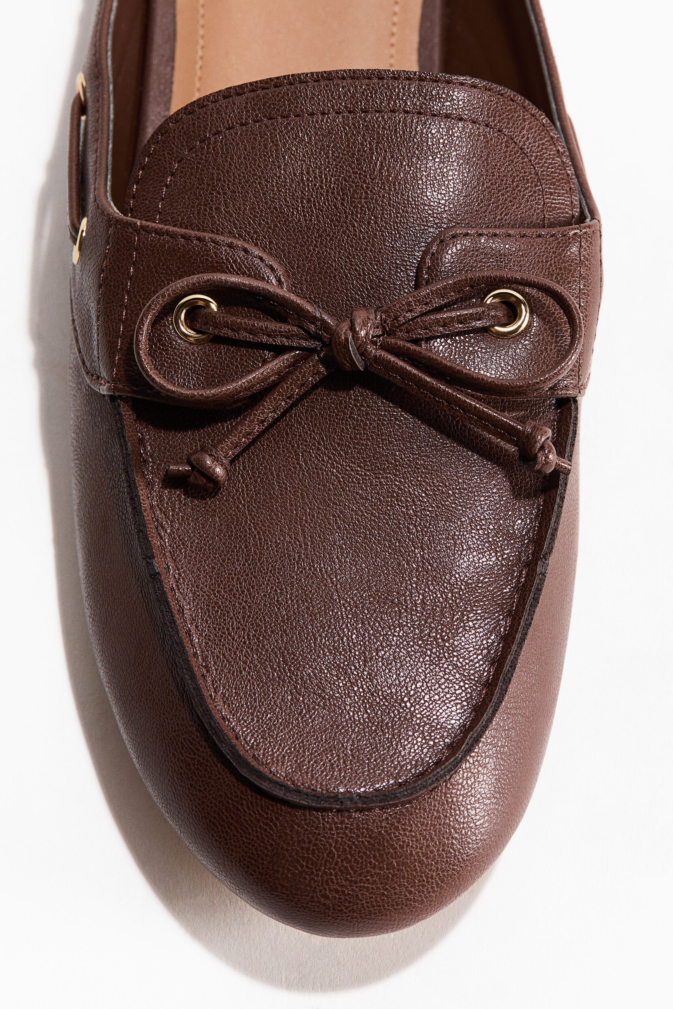 H&M Loafer Mules, Alternate, color, Dark Brown