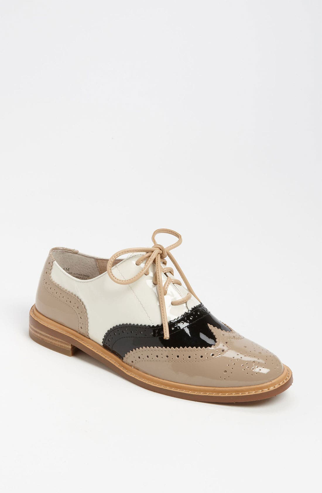 'Lina' Patent Leather Oxford, Main, color, TRI COLOR