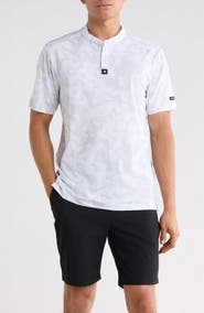 Bad Birdie Arctic Rain Print Performance Polo